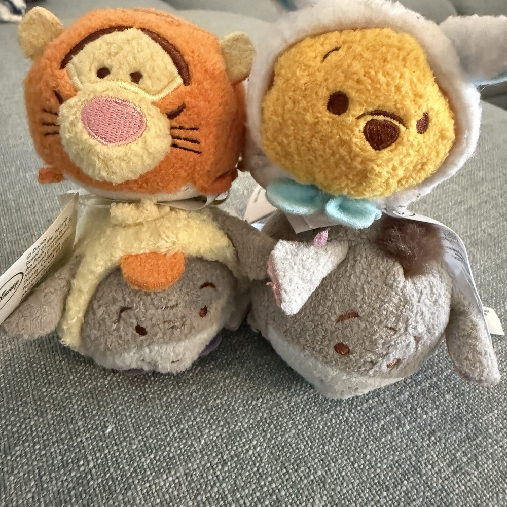 Winnie The Pooh Tsum Tsum‎ 4 Plush Mini Collection Disney
